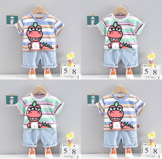 ha1489 เสื้อ+กางเกง size 80-110 จำนวน 4 ตัวต่อแพ็ค
