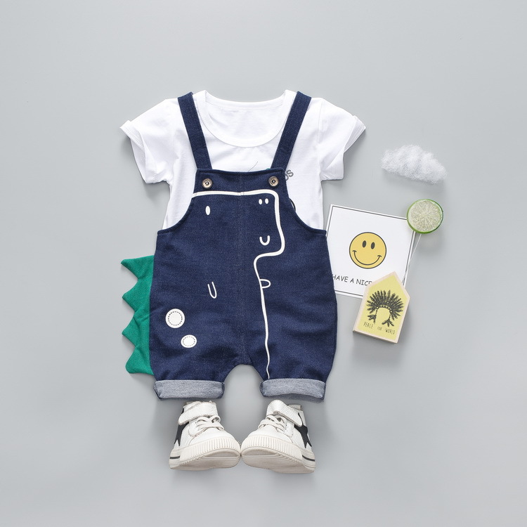 ha387 เสื้อ+กางเกงเอี๊ยม size 80-110 4ตัวต่อแพ็ค