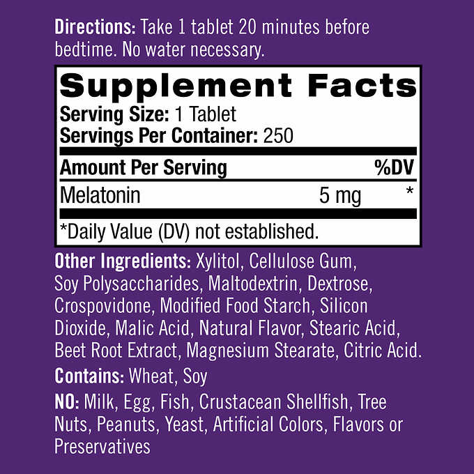 Natrol Melatonin 5 mg 90 เม็ด ฮอร์โมนช่วยนอนหลับ สำหรับผู้สูงอายุ ผู้ทำงานเป็นกะ เครียดกังวล และเดินทางต่างประเทศ (exp.04/2021) หมด