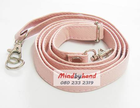 สายกระเป๋าหนัง แบบเลื่อน (เล็ก) อะไหล่เงิน (กว้าง 1.5 ซม.)