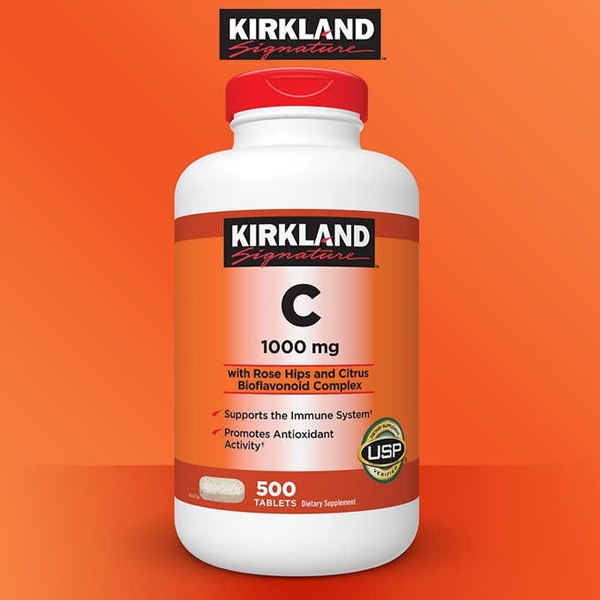 พร้อมส่ง วิตามินซี Kirkland Signature Vitamin C 1000mg. 500 เม็ด