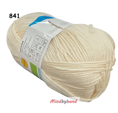 ไหมพรม คอตตอลมายด์ รหัสสี 841 สีครีมเหลือง