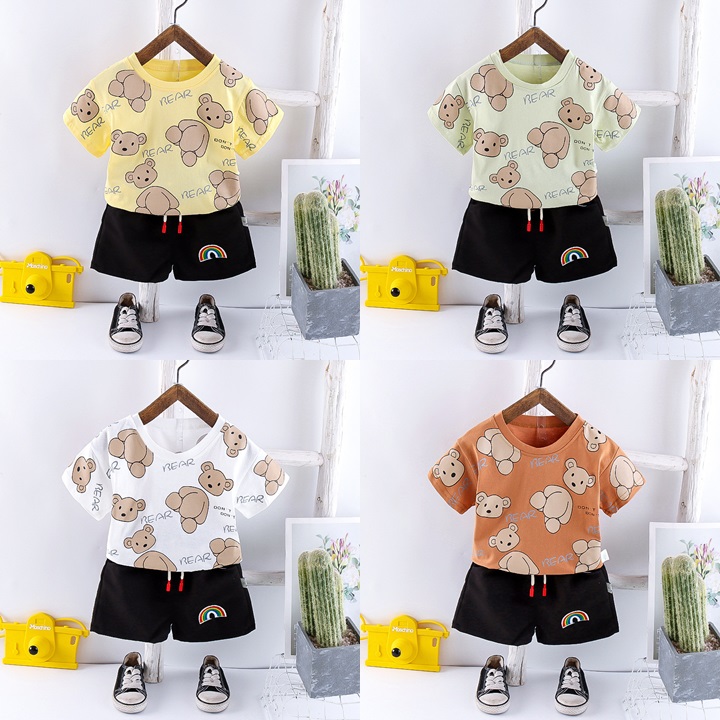ha1763 เสื้อ+กางเกง size 80-120 จำนวน 5 ตัวต่อแพ็ค