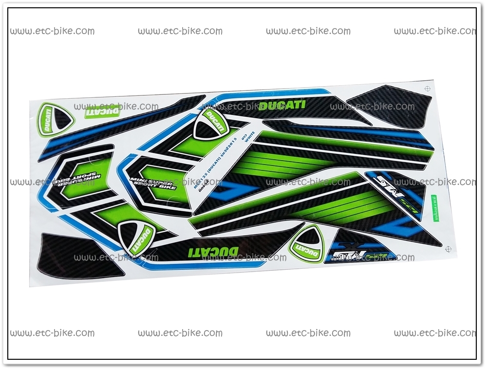 สติ๊กเกอร์ MSX-DUCATI ปี 2015 รุ่น 2 ติดรถสีขาว