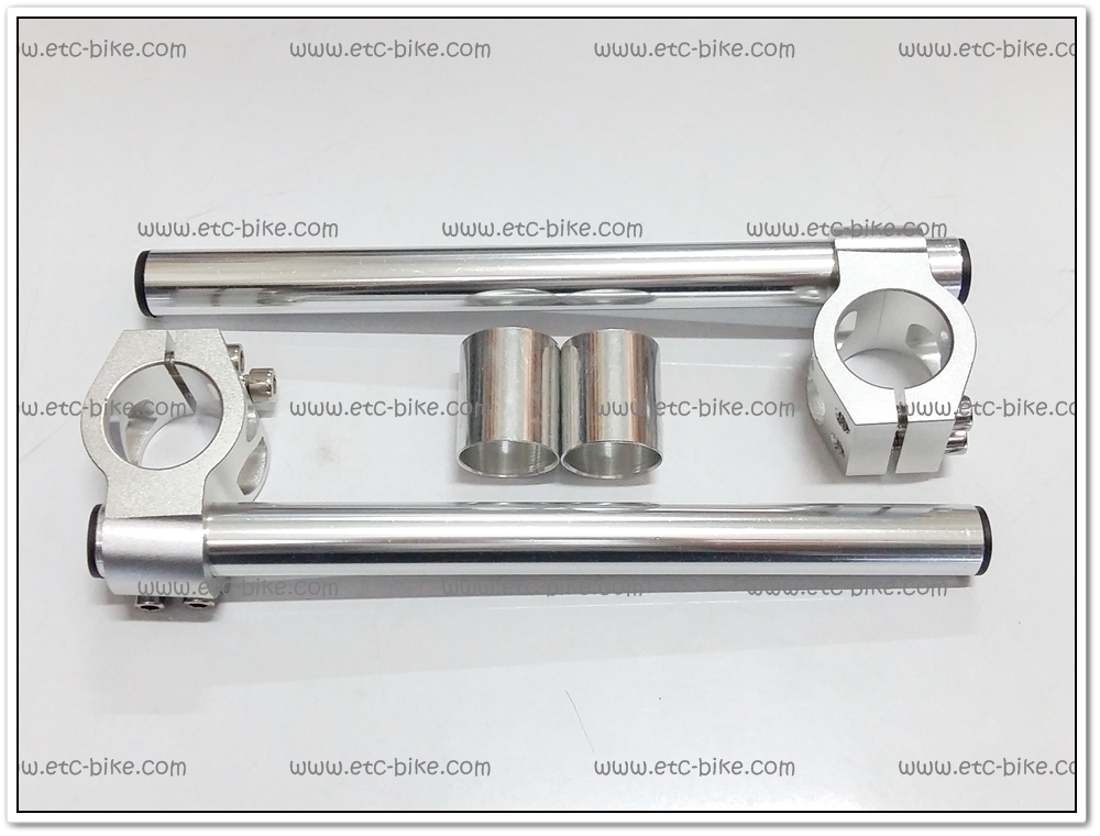 แฮนด์จับโช๊คมิเนียม งาน CNC ขนาด 31mm. สีเงิน