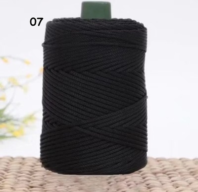 เชือกร่มเส้น3มิล รหัสสี 07 ดำ