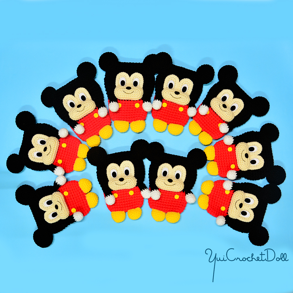 ซองใส่โทรศัพท์มือถือไหมพรม มิกกี้เม้าส์