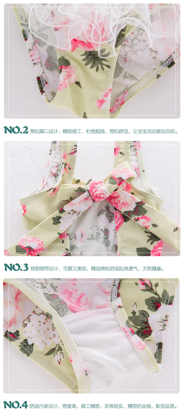 km3064 ชุดว่ายน้ำ(3ชิ้น) size 2T-6T 5 ชุดต่อแพ็ค