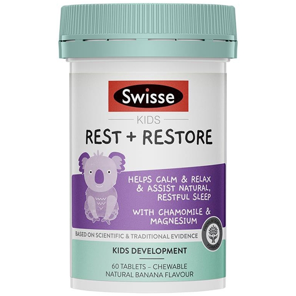 พร้อมส่ง วิตามินเด็กเม็ดเคี้ยว ช่วยผ่อนคลาย Swisse Kids Rest and Restore