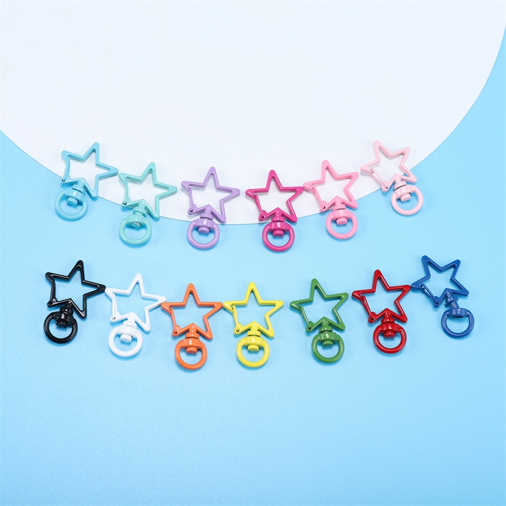 [ส่งจากไทย] MT47 ตะขอก้ามปูรูปดาว ตะขอพวงกุญแจ อะไหล่พวงกุญแจ DIY Craft╭♥