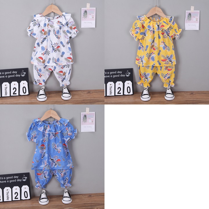 ha1362 เสื้อ+กางเกง size 80-110 จำนวน 4 ตัวต่อแพ็ค