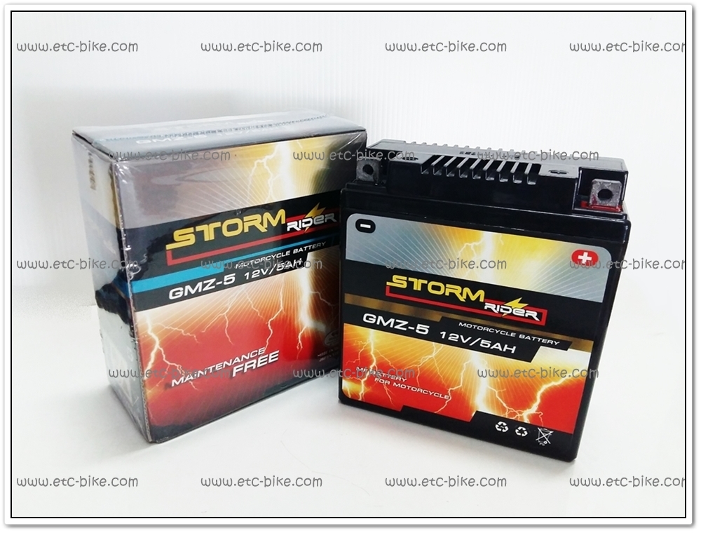 แบตเตอร์รี่แห้ง STORM RIDER GMZ-5 (12V/5AH) MIO, AR125