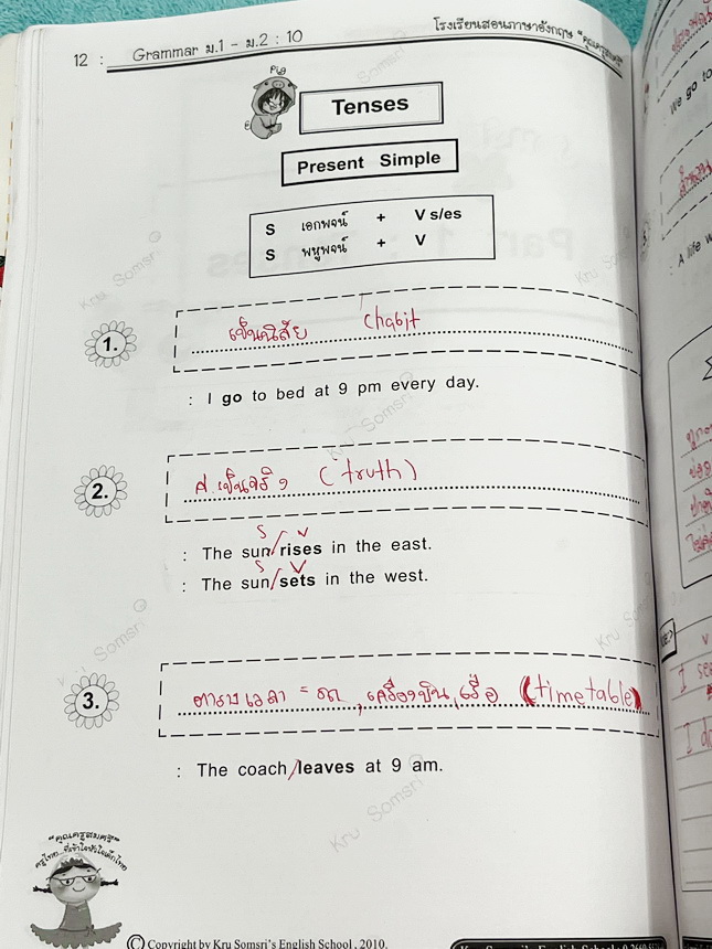 ►ภาษาอังกฤษครูสมศรี◄ หนังสือกวดวิชา Grammar อังกฤษ ม.1-2 มีสรุปเนื้อหาไวยากรณ์หลักแกรมม่าสำคัญๆ มีโจทย์แนวข้อสอบและแบบฝึกหัดประจำบท อาจารย์มีเน้นแกรมม่าสำคัญที่ควรจำในระดับชั้น ม.1-ม.2 จดครบเกือบทั้งเล่ม จดละเอียด