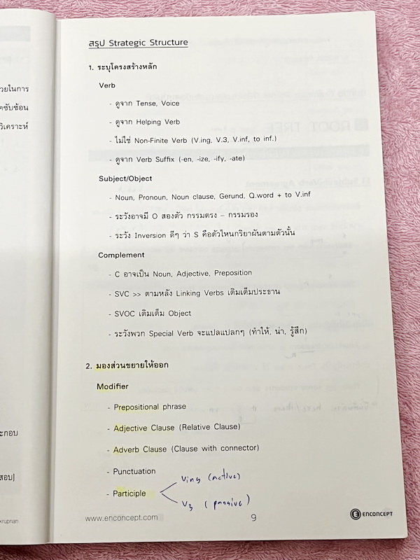 ►ครูพี่แนน Enconcept◄ หนังสือเรียน TCAS Admission เล่ม Grammar + Conversation เพื่อสอบ GAT O-Net 9 วิชาสามัญ ทบทวน Grammar Points ที่สำคัญและเจอในข้อสอบบ่อย มีกฎเหล็กสำคัญที่ควรทราบ มีโจทย์ประจำบท ในหนังสือจดครบเกือบทั้งเล่ม จดละเอียด โจทย์บางข้อเว้นว่างไ
