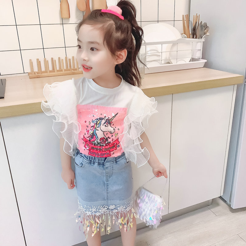 yw973 เสื้อ+กระโปรง size 7-15 5 ชุดต่อแพ็ค