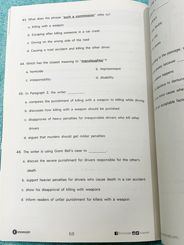 ►สอบเข้าเตรียมอุดม◄ ครูพี่แนน Enconcept หนังสือเรียนวิชาภาษาอังกฤษ สอบเข้าเตรียม + หนังสือตะลุยโจทย์ - ในหนังสือมีสรุปเนื้อหาแกรมม่าไวยากรณ์สำคัญๆ มีสัดส่วนข้อสอบเตรียมอุดมใช้สอบทั้งสายวิทย์ และเฉพาะสายศิลป์ มี Tips & Tricks เทคนิคลัดของครูพี่แนนเยอะมาก ม