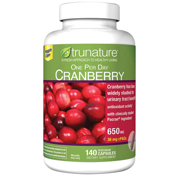 พร้อมส่งฟรี แครนเบอรี่ Trunature Pacran Cranberry 650mg.