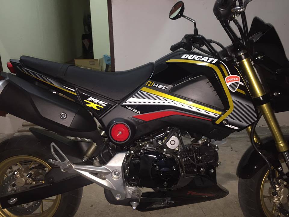 สติ๊กเกอร์ MSX-DUCATI ปี 2015 ติดรถสีดำ