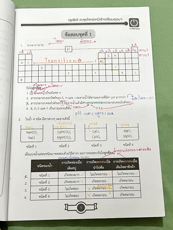 ►สอบเข้าเตรียมอุดม◄ หนังสือกวดวิชา Ondemand พี่เคนออนดีมานด์ Upskill ตะลุยโจทย์เคมีเข้าเตรียมอุดม + ไฟล์เฉลย ในหนังสือมีโจทย์รวมทั้งหมด 15 ชุด ในหนังสือมีเขียนบางหน้า // มีไฟล์เฉลยละเอียดบางข้อส่งให้ต่างหาก อาจารย์มีแทรกเทคนิคลัดและวิธีการทำโจทย์อย่างละเอ