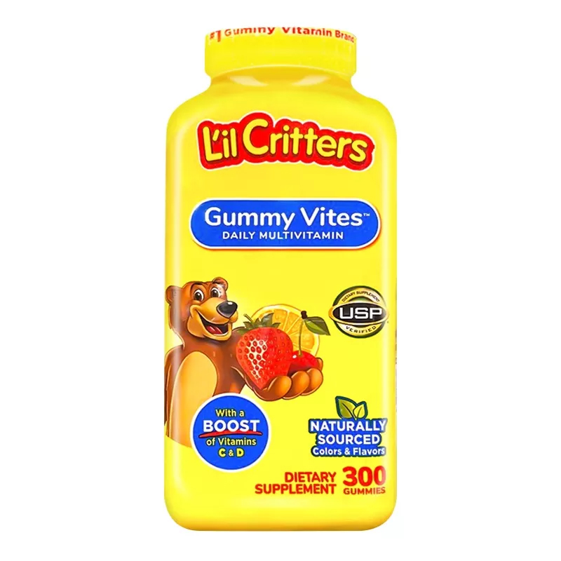 พร้อมส่งฟรี L'il Critters Gummy Vites Daily Multivitamin 300 Gummies วิตามินกัมมี่สำหรับเด็ก