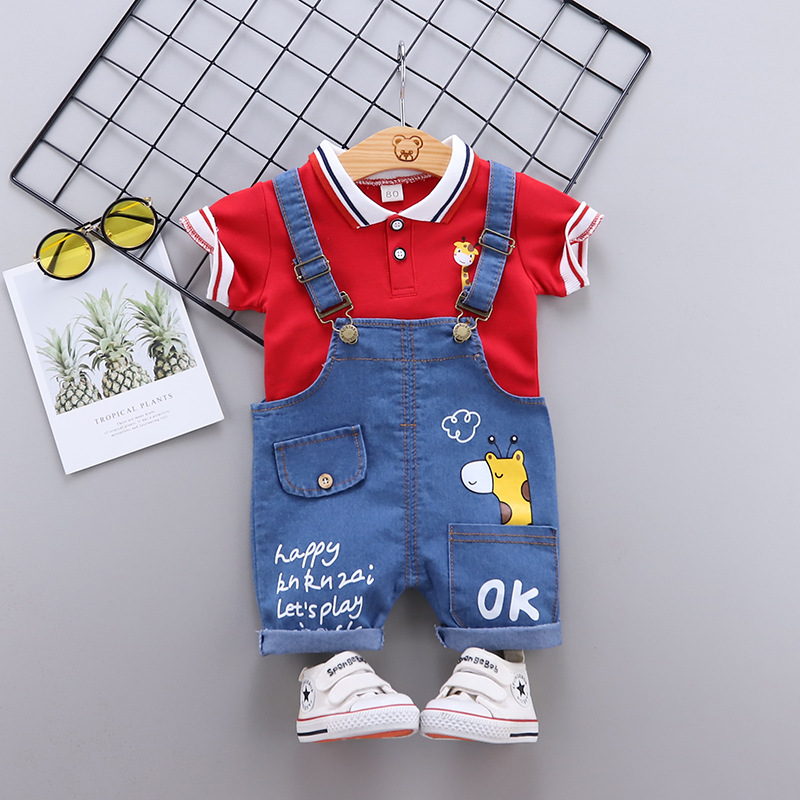 ha1415 เสื้อ+กางเกงเอี๊ยม size 80-110 จำนวน 4 ตัวต่อแพ็ค
