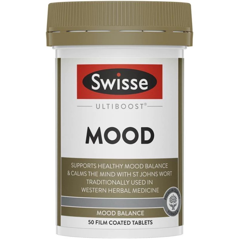 พร้อมส่ง ช่วยปรับอารมณ์ การทำงานของระบบประสาท ความเครียด Swisse Ultiboost Mood 50 Tablets