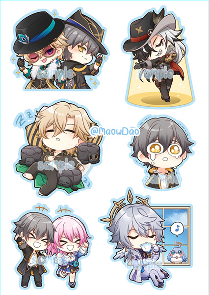 HSR : @Penacony Sticker Sheet