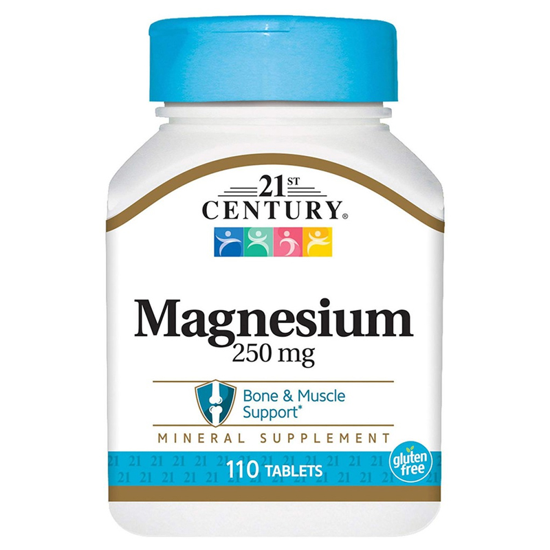 พร้อมส่งฟรี 21st century Magnesium 110 tablets