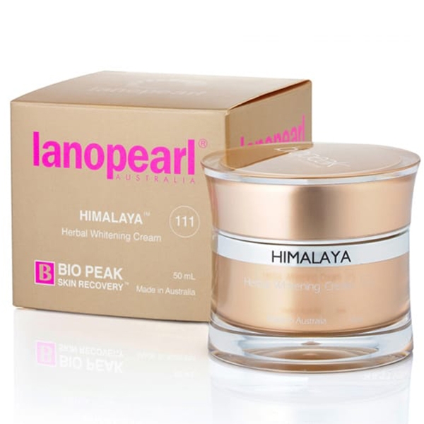 พร้อมส่ง ครีมหน้ากระจ่างใส ช่วยบรรเทาฝ้า Lanopearl Himalaya Herbal Whitening 50ml.