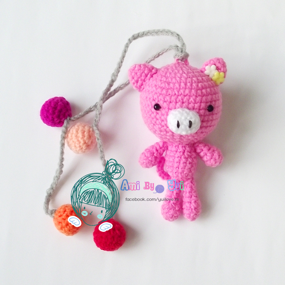 พวงห้อยกระเป๋าหมูพิงค์กี้