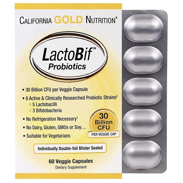 พร้อมส่ง โปรไบโอติก California Gold Nutrition LactoBif Probiotics 30 Billion CFU