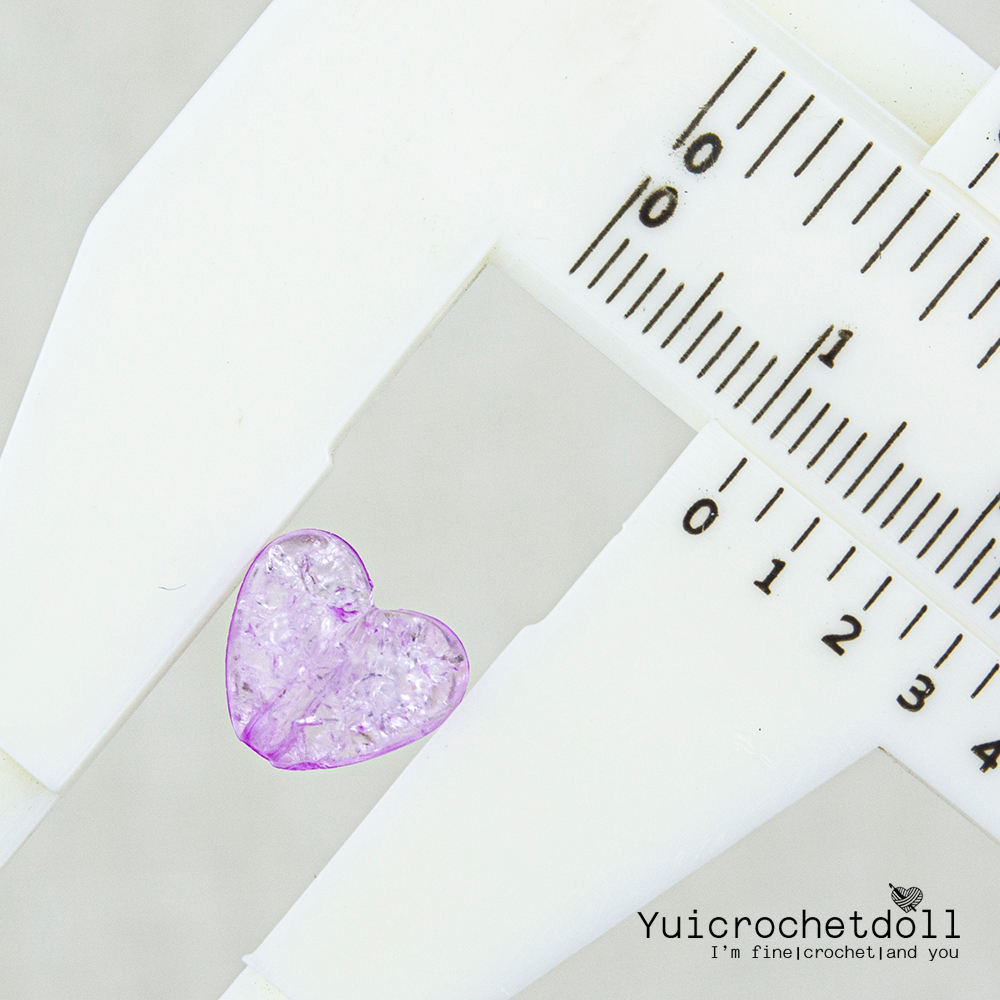 ลูกปัดเกล็ดน้ำแข็ง รูปหัวใจ รูปดาว โทนสีอ่อน ลูกปัดตกแต่งงานฝีมือ DIY Craft╭♥