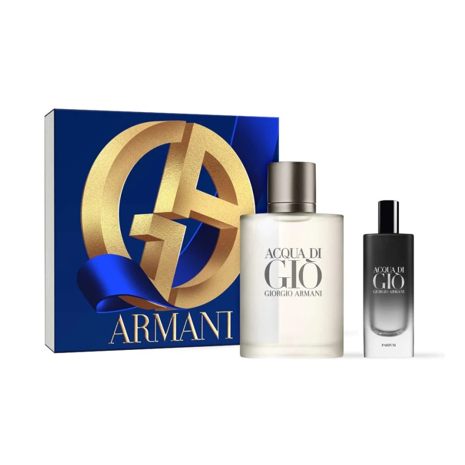 พร้อมส่งฟรี น้ำหอม Set Giorgio Armani Acqua Di Gio Pour Homme EDT 100 ml + Parfum 15 ml.
