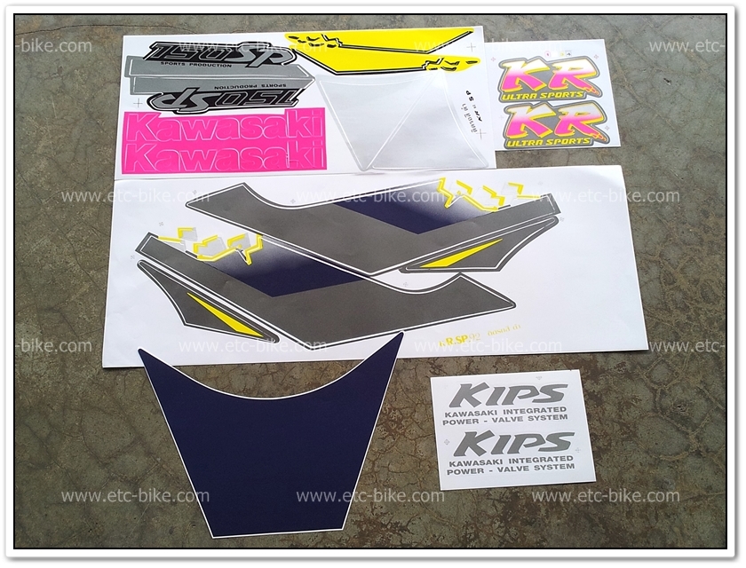 สติ๊กเกอร์ KR-SP ปี 92 ติดรถสีดำ