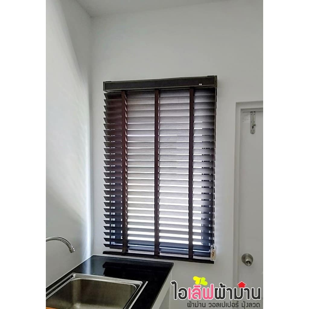 [H467] Centro ราชพฤกษ์-แจ้งวัฒนะ ม่านจีบ ผ้ากันแดด+ผ้าโปร่ง ม่านพับ มู่ลี่ไม้ ตกแต่งเสร็จ