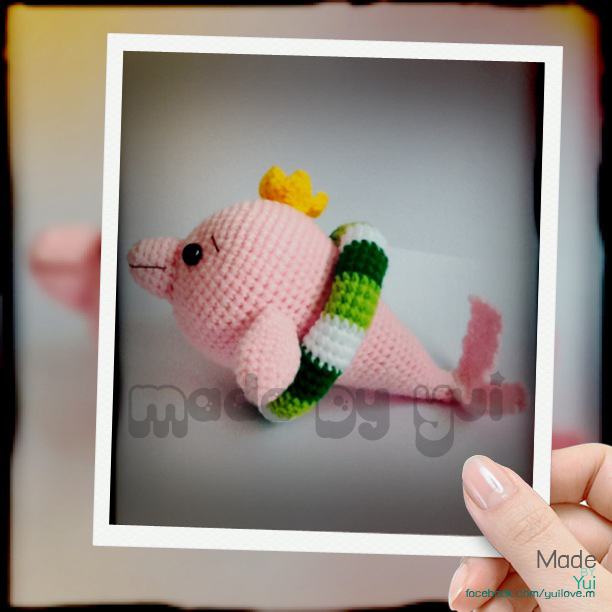 ตุ๊กตาถักไหมพรมปลาโลมา Dolphin