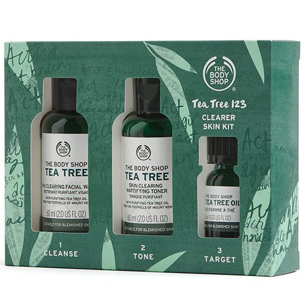 พร้อมส่ง ชุดลดสิว The Body Shop Tea Tree 123 Clearer Skin Kit