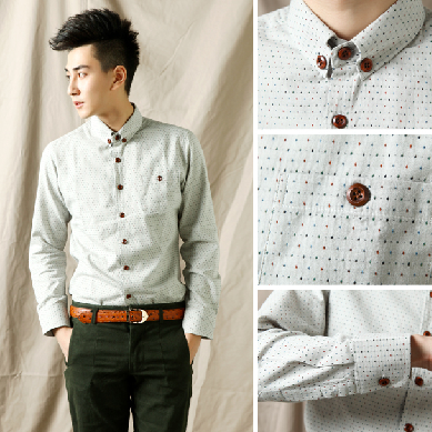 เสื้อผ้าผู้ชาย | เสื้อเชิ้ตผู้ชาย เสื้อเชิ้ตแฟชั่นชาย แขนยาว แฟชั่นเกาหลี