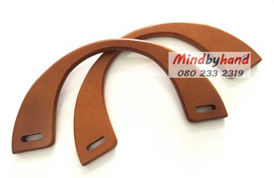 หูกระเป๋าไม้