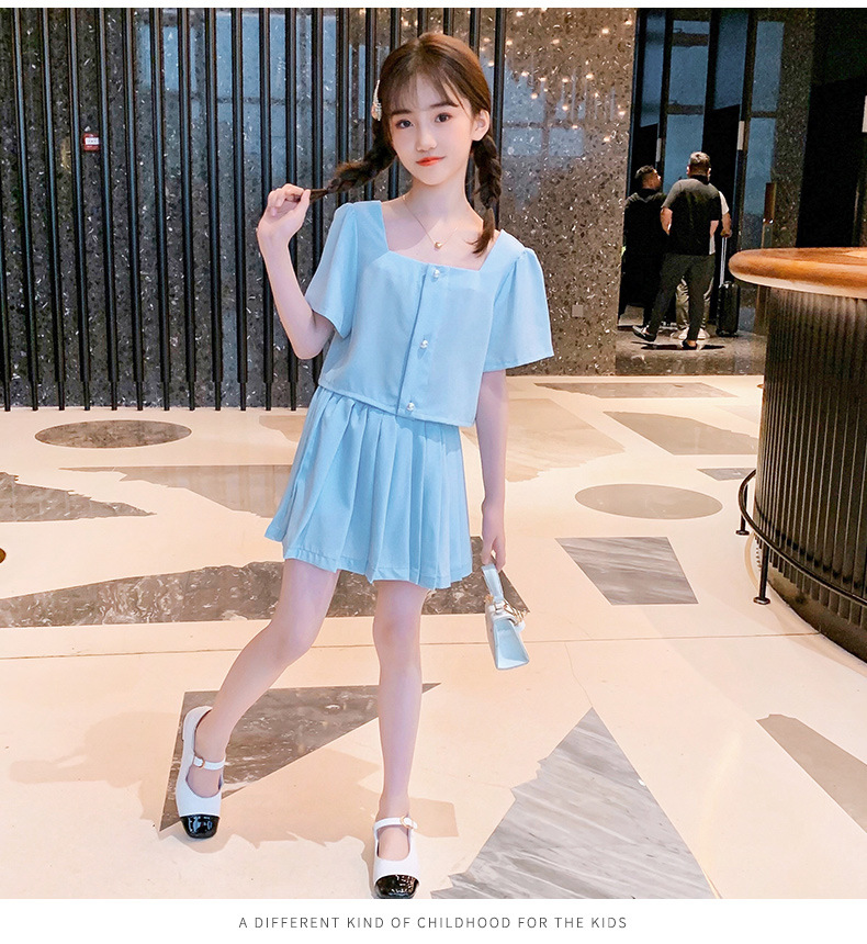 dr5440 เสื้อ+กระโปรง เด็กโต 3 ตัวต่อแพ็ค 110-170 (เลือกไซส์ได้ให้ครบแพ็ค)