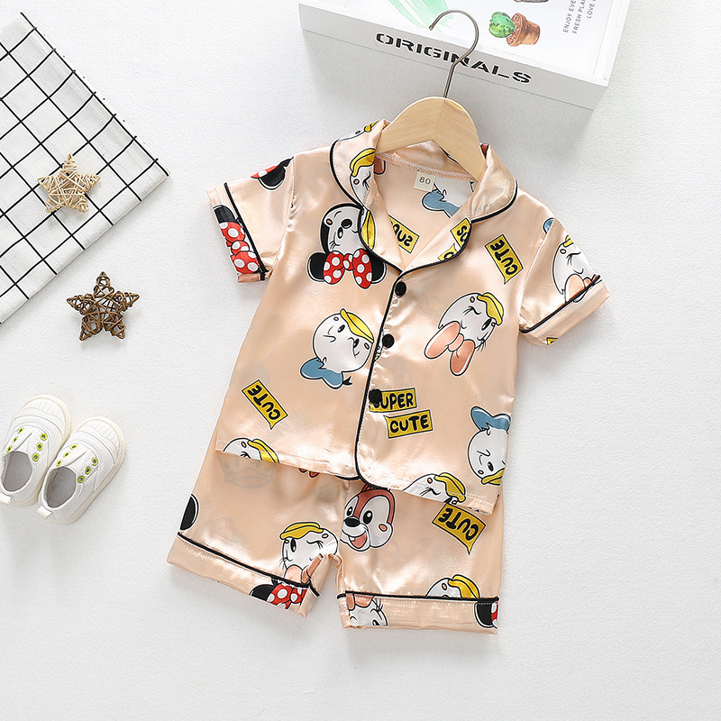 ha1303 ชุดนอน เสื้อ+กางเกง size 80-110 จำนวน 4 ตัวต่อแพ็ค