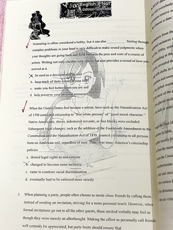 ►ครูพี่แน้ต◄ หนังสือกวดวิชาภาษาอังกฤษครู P’NAT ติวอังกฤษพิชิตทุกข้อสอบ (ปกชมพูแดง) ในหนังสือเป็นตะลุยโจทย์ทั้งเล่ม จดครบเกือบทั้งเล่ม จดละเอียด มีโจทย์เข้มข้นหลากหลายแนวที่น่าสนใจ