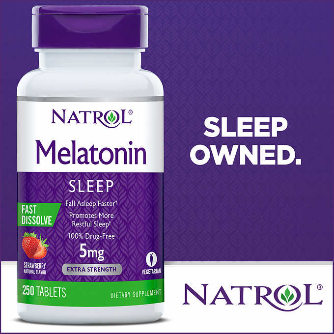 Natrol Melatonin 5 mg 90 เม็ด ฮอร์โมนช่วยนอนหลับ สำหรับผู้สูงอายุ ผู้ทำงานเป็นกะ เครียดกังวล และเดินทางต่างประเทศ (exp.04/2021) หมด
