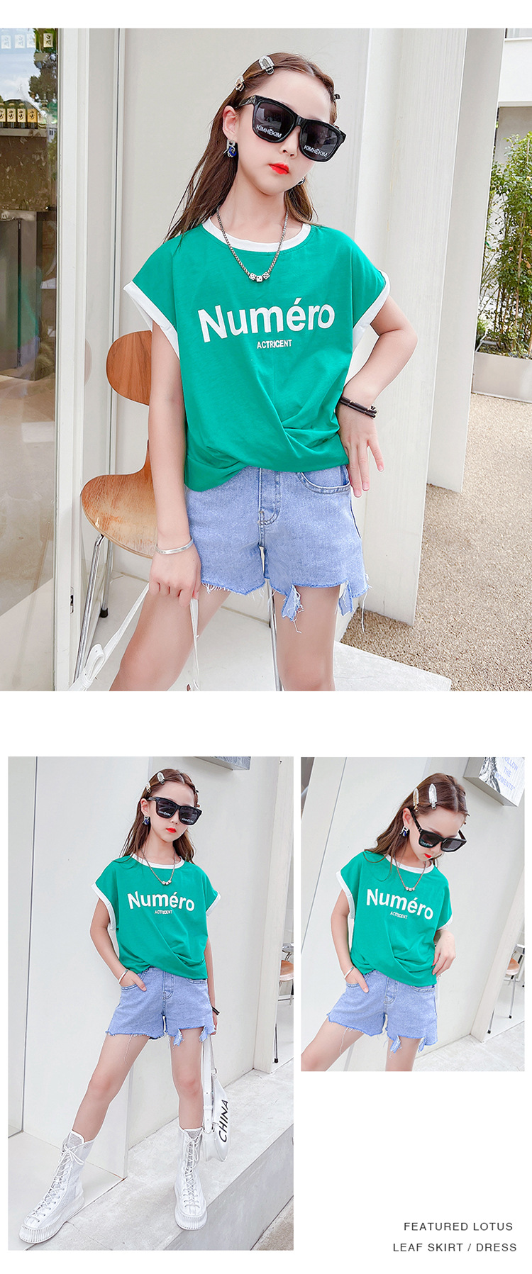 dr5380 เสื้อ+กางเกง เด็กโต 3 ตัวต่อแพ็ค 110-170 (เลือกไซส์ได้ให้ครบแพ็ค)
