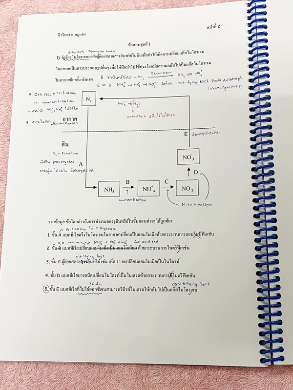 ►อ.หมูแดง◄ ชีววิทยาอาจารย์หมูแดง เก็งข้อสอบชีววิทยาวิชาสามัญ และ PAT 2 ปี 2565 จดเฉลยครบเกือบทั้งหมด จดละเอียด หนังสือใส่ปกสันเกลียว เปิดอ่านง่าย