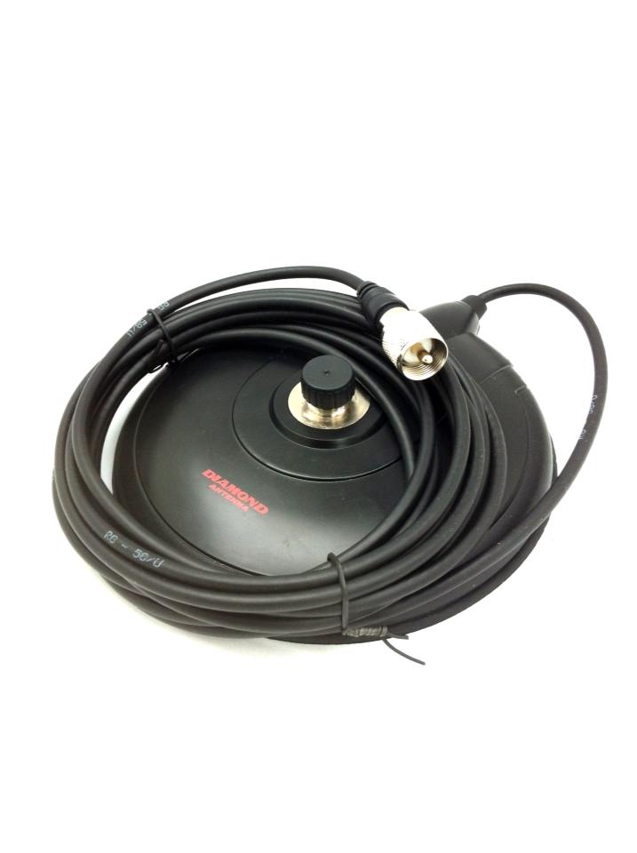 ฐานเมาท์แม่เหล็ก daimond K702m + สายRG58/U 4 เมตร หัว PL259