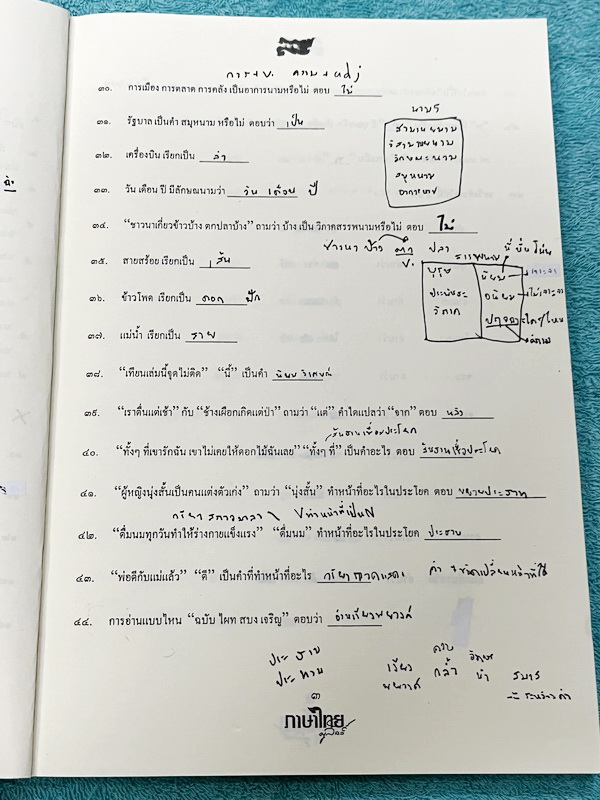►ครูลิลลี่◄ หนังสือเรียนวิชาภาษาไทย ประถมปลายตะลุยโจทย์สอบเข้าม.1 อาจารย์มีสรุปเนื้อหาน่ารู้ระดับประถมปลายสั้นๆกระชับ มีเก็งแนวข้อสอบเพื่อเตรียมตัวสอบเข้าม.1 ร.ร.ดัง จดครบเกือบทั้งเล่ม จดละเอียด *ลายมืออ่านยาก* หนังสือเล่มใหญ่