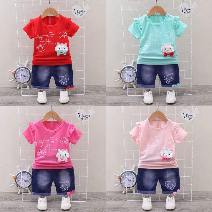 ha1024 เสื้อ+กางเกง size 80-110 จำนวน 4 ตัวต่อแพ็ค