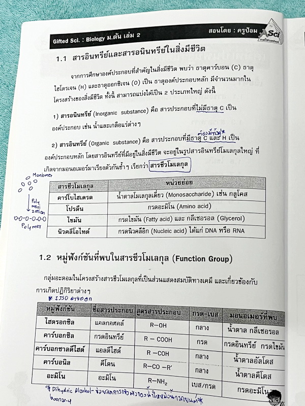 ►GIFTED SCI.◄ ASCI Tutor เอซายน์ ครูป้อม หนังสือเรียนวิทย์ ม.ต้น GIFTED SCI. ชีววิทยาเล่ม 1-2 มีสรุปเนื้อหา เนื้อหาตีพิมพ์สมบูรณ์ มีโจทย์ประจำบท จดบางหน้า จดละเอียด โจทย์ไม่มีเฉลย มีจดเน้นจุดที่ออกในข้อสอบ TU หนังสือเล่มหนาใหญ่