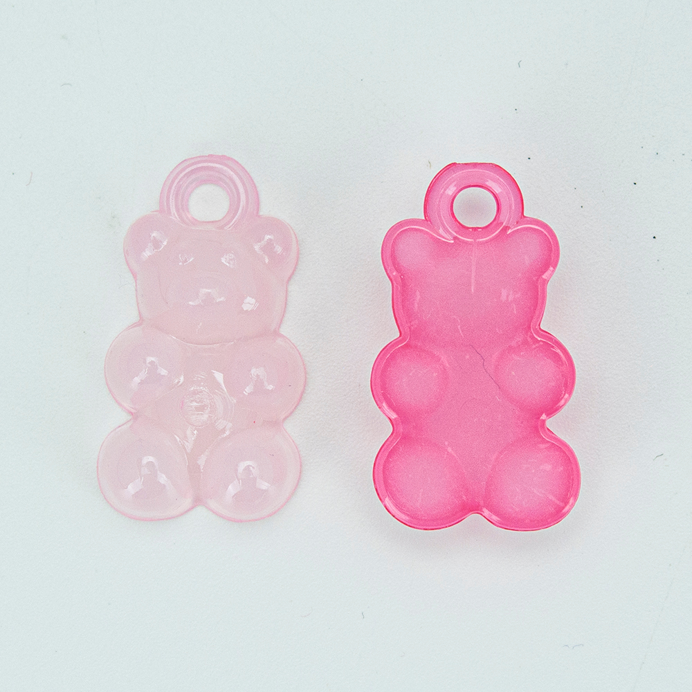 🧸 จี้อะคริลิครูปหมี ทำเครื่องประดับ กำไล สร้อย พวงกุญแจ [แพค 25 ชิ้น] DIY Craft